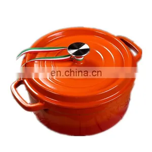 Iron Cast Pots Enamel Cast Iron Casserole Pot thumbnail-1
