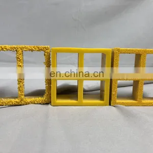 Fiberglass Grille High Quality High Strength Light Weight Customized 38*38*38mm 25*25*25mm 50*50*50mm FRP Molded Grating thumbnail-2