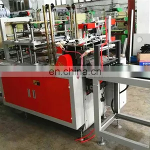 Fully Automatic High Speed Double Layers PE LDPE HDPE Plastic Gloves Making Machine thumbnail-2