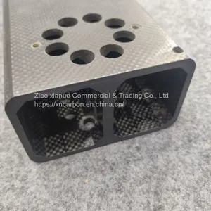 CNC Cutting High Stiff Light Weight Square Carbon Fiber Tube for Robot Arm thumbnail-3