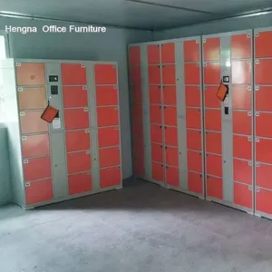 Apartment Building Electronic Locker - Package Delivery System With Mobile App Notification thumbnail-1