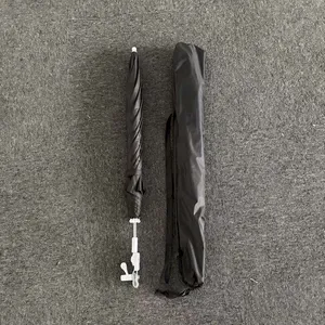 Baby Stroller Clip Umbrella, Children's Car Parasol, Black Plastic UV Protection, Fiber Ribs, Large Custom Size thumbnail-2