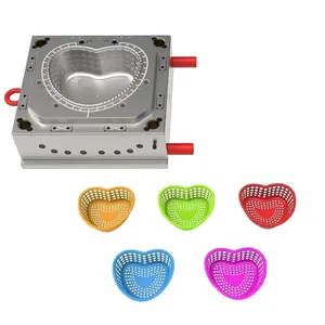 Newly Design Plastic Washing Vegetable Basket Injection Mould Household Basket Mold thumbnail-1
