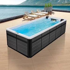 Acrylic Ground Massage Swim Therapy Rectangular Indoor Large Outdoor Swimming Pool Luxury Indoor Swimming Pool With Hydrotherapy Function thumbnail-1