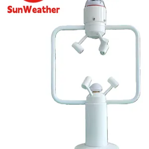 EC-A6 3D Wind Integrated Weather Station Ultrasonic Anemometer Temperature Humidty Pressure Rainfall Solar Radiation Environmental Monitoring thumbnail-1