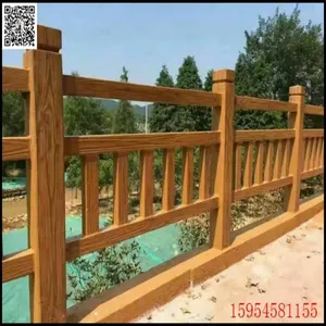 Cement Wood Imitation Railing Molds, for Scenic Area Fence Decoration, Factory Supply, Specifications Can be Customized thumbnail-1