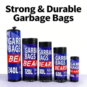 Multi-Size Garbage Bag Roll Cost-Effective Disposable Trash Container Liners thumbnail-1