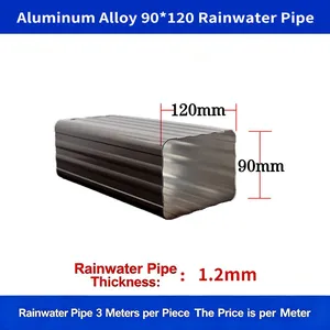 Manufacturer of Aluminum Alloy Finished Drainage Pipes, Exterior Wall Rainwater Pipes, and Gutter Downspouts. thumbnail-4