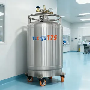 Kenya YDZ-175 Pressureless Liquid Nitrogen Tank TcCryo Nitrogen Liquid Container thumbnail-1