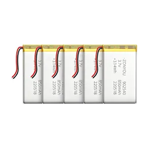 Wholesale High-Performance 902540 Pouch Cell Battery 850mAh LiCoO2 Cathode 500 Cycles for Consumer Electronics Power Tools Fans thumbnail-4