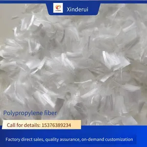 Polypropylene Fibers, Natural Color, Complete Specifications, Fine, Length 3 - 20mm, Crack-resistant, Xindebest thumbnail-2
