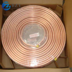 1/2 3/4 Copper Coil Pipe AC Air Conditioner Copper Tube 3/8 Rolling Pancake Copper Pipe thumbnail-4