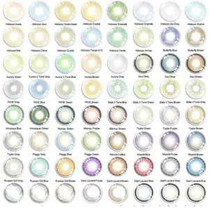 14.5mm Blue Lenses Eye Contact Hema Soft Colored Contact Lenses Wholesale Gray Eye Wear thumbnail-1