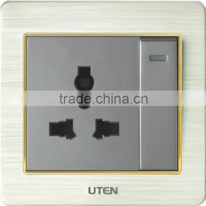 1 Gang 1 Way Switch With 3 Pins Universal Socket, Wall Switch thumbnail-1