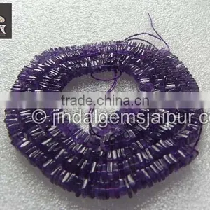 Wholesale Natural African Amethyst Smooth Heishi Square Beads thumbnail-1