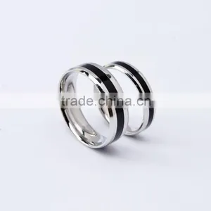 New Design Couple Rings 316l Stainless Steel Jewelry Wedding Rings thumbnail-5