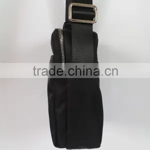 Simple Style Black Waterproof Long Shoulder Bag Men for Daily thumbnail-3