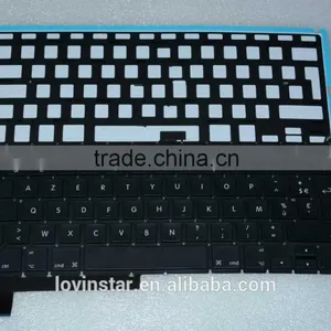 French Layout Laptop Keyboard Replacement LED Backlight For Macbook Pro 15" A1286 2008-2012 thumbnail-6