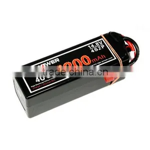 Hard Case 14.8V 5200mAh 40C 4S Lipo Battery RC Car Boat Model Recharge Battery thumbnail-1