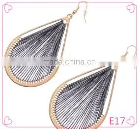 Latest Fashion Beautiful Old Design Alloy Fan Shape Earrings thumbnail-1