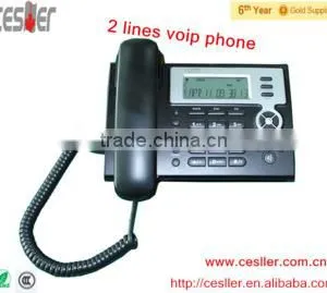 Most Popular Telephone Ip,Low Price,2 Sip Lines Voip Phone thumbnail-1