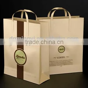 Cheap Coffee Kraft Paper Bag With Handle thumbnail-1