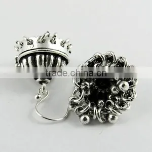 Oxidized Jhumka !! 925 Sterling Silver Earring, 925 Stamped Silver Jewelry, Buy Silver Jewelry thumbnail-6