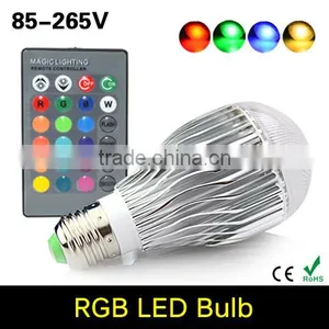 2015 New RGB LED Bulb E27 10W LED Lamp Light Led Spotlight Spot Light 16 Color Changing Dimmable Lampada Led AC85-265V 110v 220v thumbnail-1