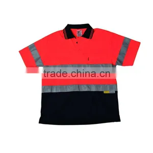 Custom High Visibility Safety Polo T-shirt thumbnail-2