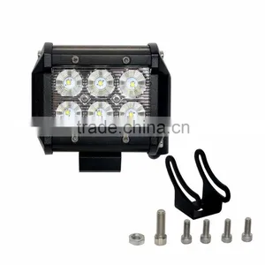 Shenzhen Supplier Best Car Accessories 4" 9-32v 18w Dual Row Off Road Light Bar Supplier's Choice thumbnail-4