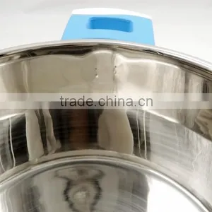 High-end Design Stainless Steel Casserole Hot Pot T-type Lid and Silicone Paint Bakelite Handles thumbnail-5