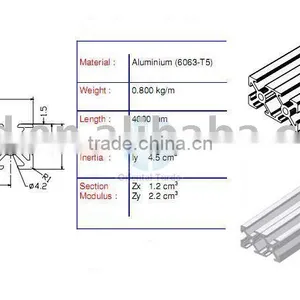 Aluminium Profiles 2040 thumbnail-1