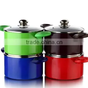 Large Non-stick Ceramic Cooking Pot Aluminum Stock Pot thumbnail-2