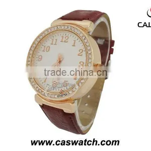 Rose Gold Diamond Master Watches Ladies With Sunstreaker Dial and Japan Movement. thumbnail-1