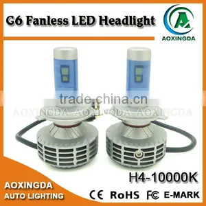 H4 Led Headlight 2015 New Design 12-24V G6 Fanless LED Headlight Bulb With 5 Colors Available thumbnail-1