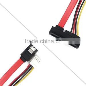 Manufacture 90 Degree 7 15 Pin SATA Cable to 7 Pin Mobil HDD & 4 Pin Power Cable thumbnail-5