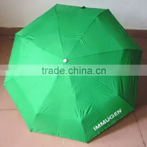 Hot Sale Aluminum Frame Green 3 Folding Light Umbrella Made in China thumbnail-3