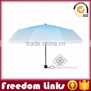 21 Inch Sky Blue 3 Fold Umbrella thumbnail-2