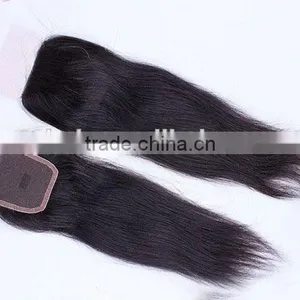 Express Silky Straight Hair Piece Brazilian Hair Closure thumbnail-1