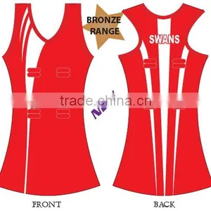 Yellow Color Beautiful Netball Dress Professional Manufacturer thumbnail-2