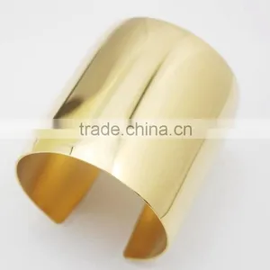 2016 Newest Women Statement Jewelry 18k Gold Stainless Steel Cuff Bracelet Bangle Quality Choice thumbnail-3
