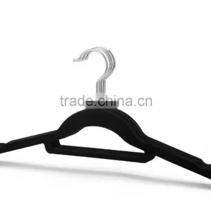 Flocked Plastic Short Clothes Hanger thumbnail-2