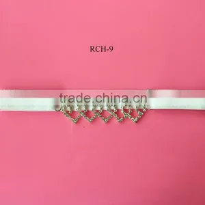 Stock Hot Selling Factory Price Elastic Rhinestone Connector Headwear (RCH-9) thumbnail-1