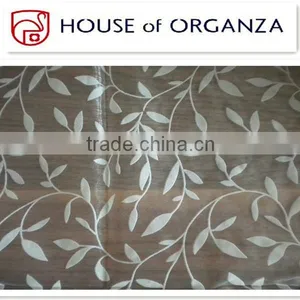 100% Polyester Crystal Flocking Organza thumbnail-1