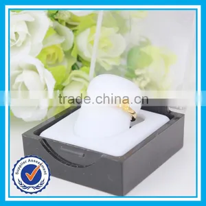 Brief Style Fancy Women Golden Ring cz Crystal 14k Thin Gold Ring thumbnail-4