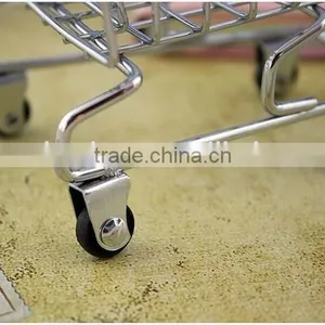 Mini Shopping Cart Trolley Supermarket Shopping Cart Model Metal Crafts Shopping Cart thumbnail-4
