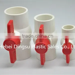Factory Wholesale Pvc Water Pressure Plastic PVC Slip Ball Valve thumbnail-1