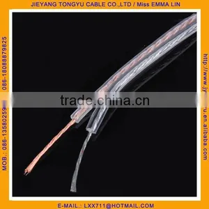 Clear Wire and Cables Transparent Gold Silver Speaker Wire TP21 thumbnail-1
