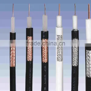 RG6 Coaxial Cable With Connectors TV Cable 75ohm F Connectors thumbnail-1
