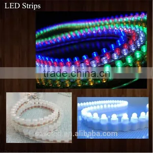 CE RoHS (XC-3MM-24CM24LED/M) Indoor/Outdoor Soft/flexible and Hard/rigid LED Strips Lights Display thumbnail-3